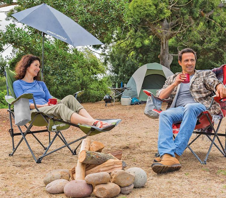 Sport-Brella Reclining Camping Chair With Attached Umbrella - Best Folding Camping Chair