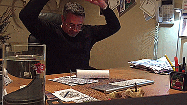 Spring-Loaded Glitter Bomb - GIF