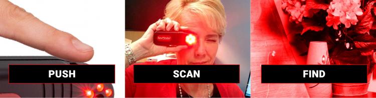 SpyFinder Hidden Camera Detector - LED Gadget helps finds secret cameras in hotels and AirBNB
