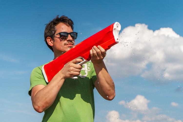 Spyra One: Adult Water Gun Shoots Individual Bullets Of Water - Electronic Full Pressure Water Gun - Auto-filling water gun