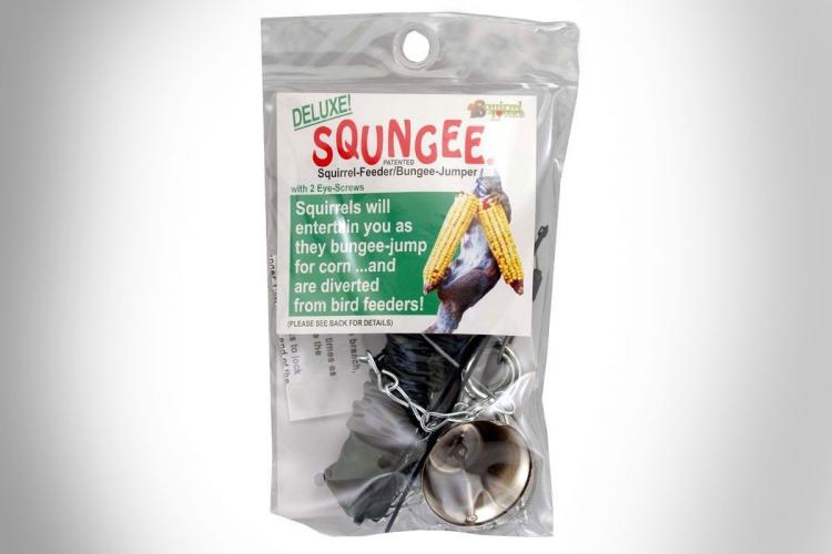 Squirrel Bungee Cord Feeder
