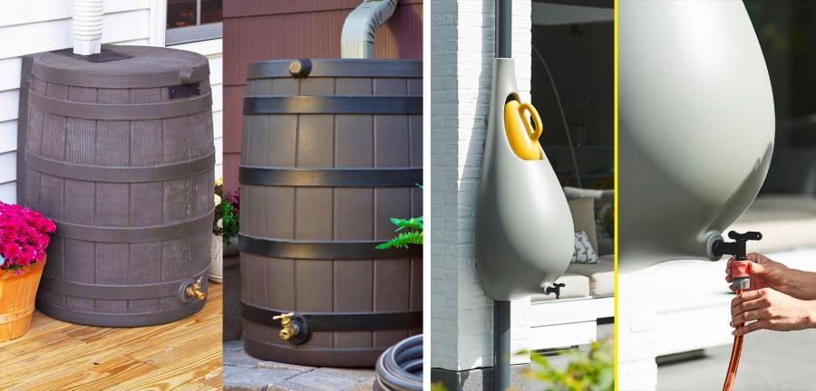 DIY Stacked Rain Barrel Rain Water Collection System