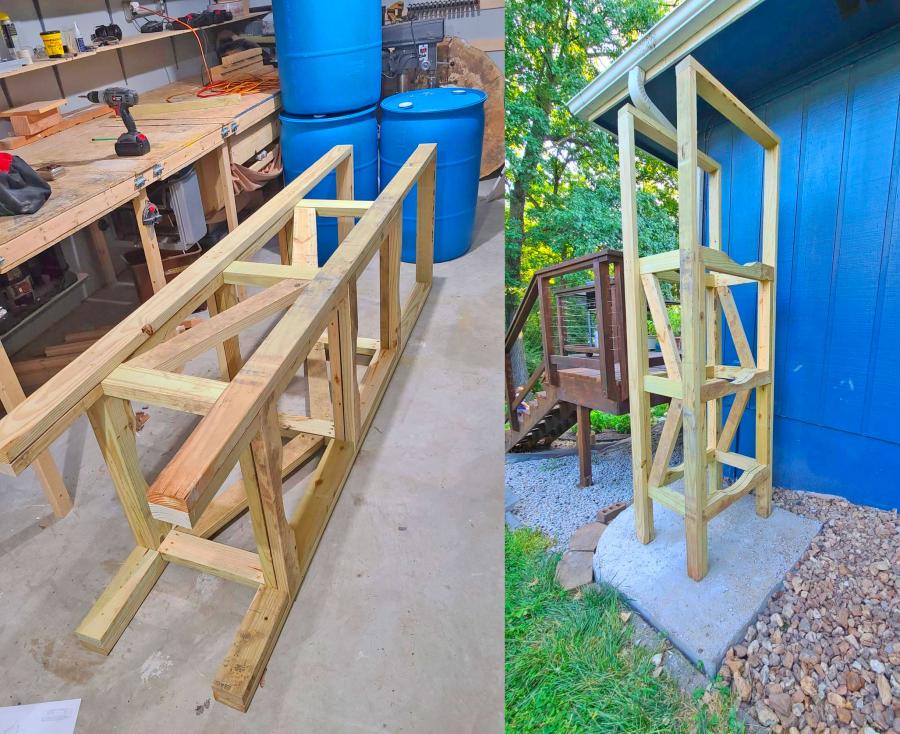 DIY Stacked Rain Barrel Rain Water Collection System