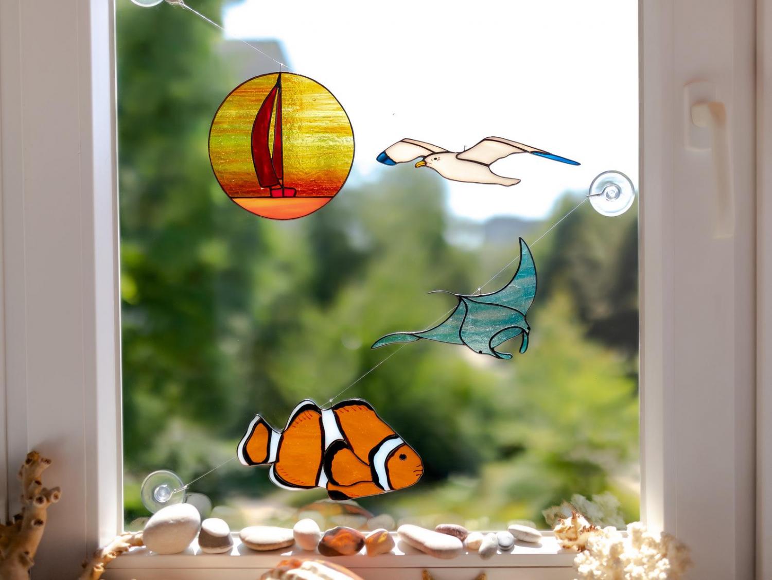 Stained Glass Animals
