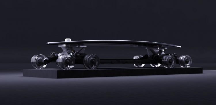 Stair Rover Longboard That Goes Down Stairs - 8 Wheel Longboard