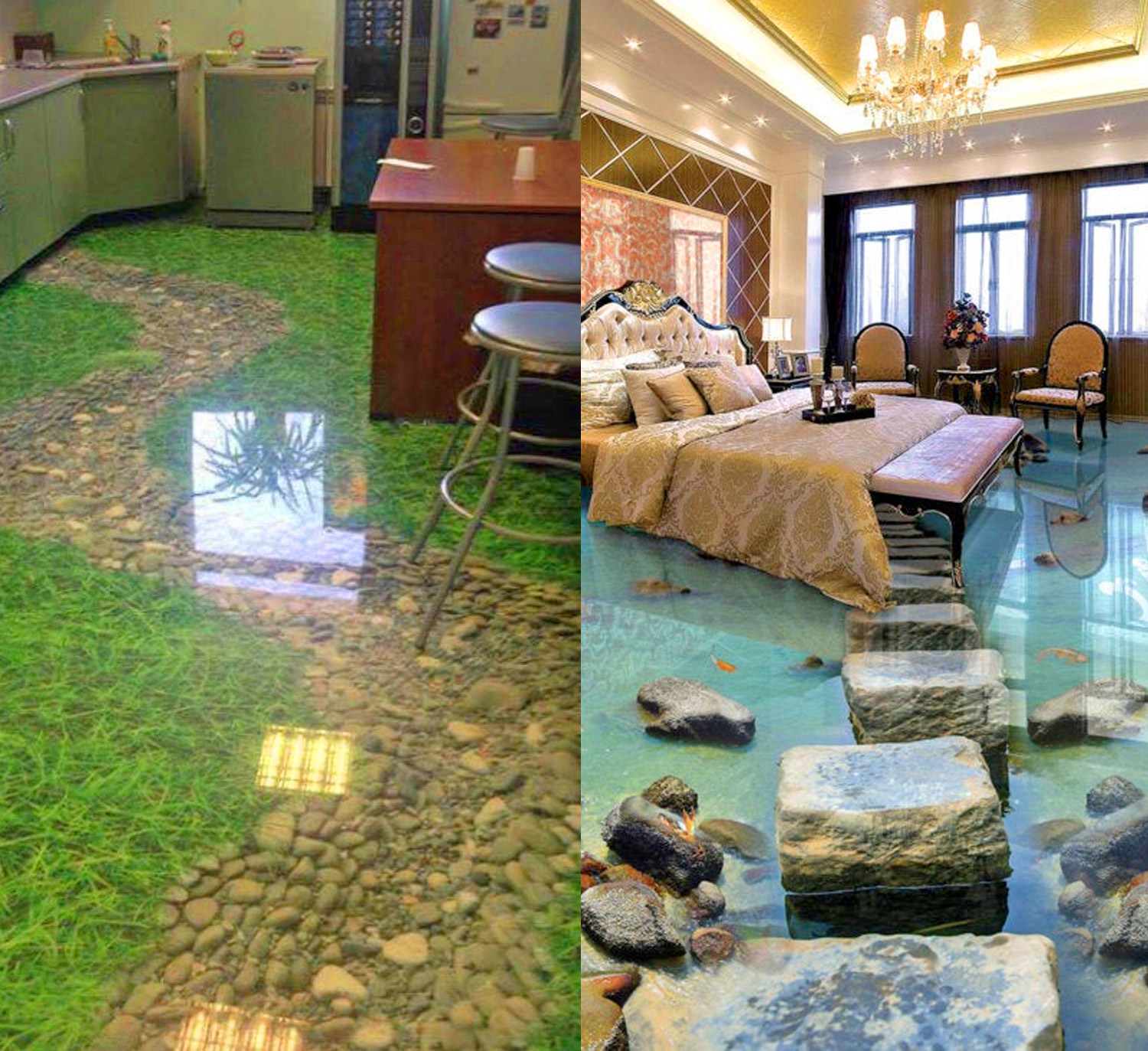 3D epoxy illusion floors