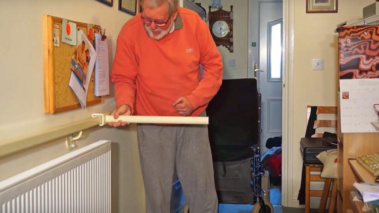 StairSteady Sliding Support Handle For Stairs - Best Senior stairs mobility assistance