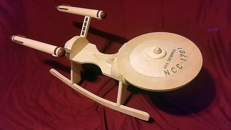 Star Trek Enterprise Baby Rocking Horse - Star Trek Child Rocking Horse
