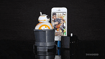 Star Wars Animated BB-8 USB Car Charger - Moving and talking bb-8 droid star wars car charger