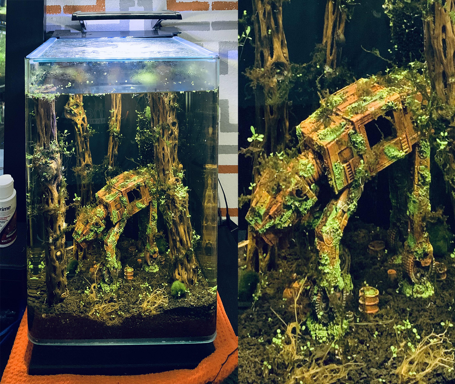 Star Wars At-At Aquarium Statue
