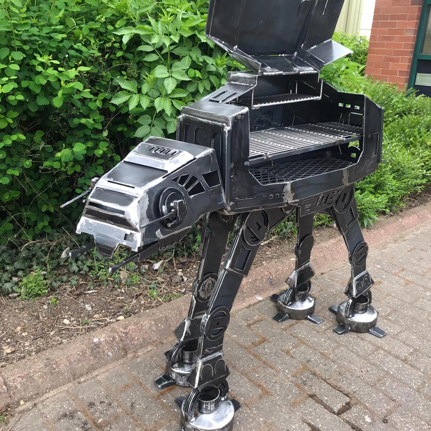Giant At-At BBQ Grill - Star Wars Walker Metal Barbecue