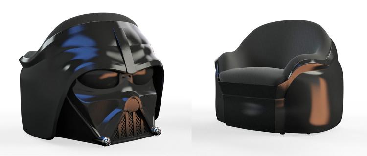 Star Wars Darth Vader Luxury Armchair - Darth Vader Evil Villain Chair