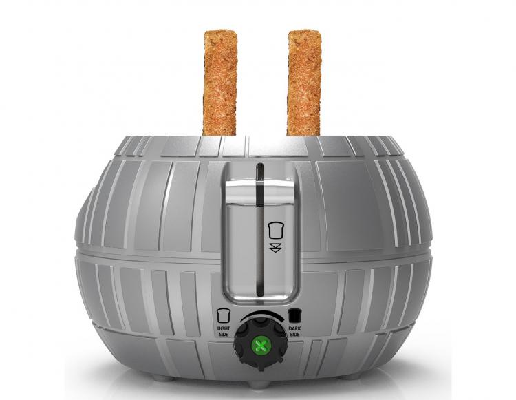 Star Wars Death Star Toaster - Toasts Image of Tie Fighter Onto Bread