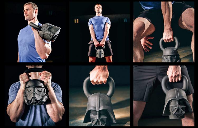 Star Wars Exercise Equipment - Darth Vader Kettle Bell - Stormtrooper Kettle Bell - Boba Fett Kettle Bell