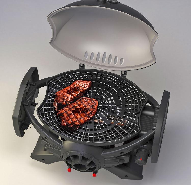 Star Wars TIE Fighter Gas BBQ Grills The Star Wars Logo On Your Food