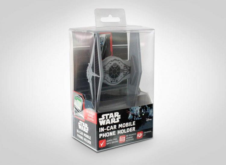 Star Wars Tie Fighter Smart Phone Car Mount - Tie fighter phone holder for the car