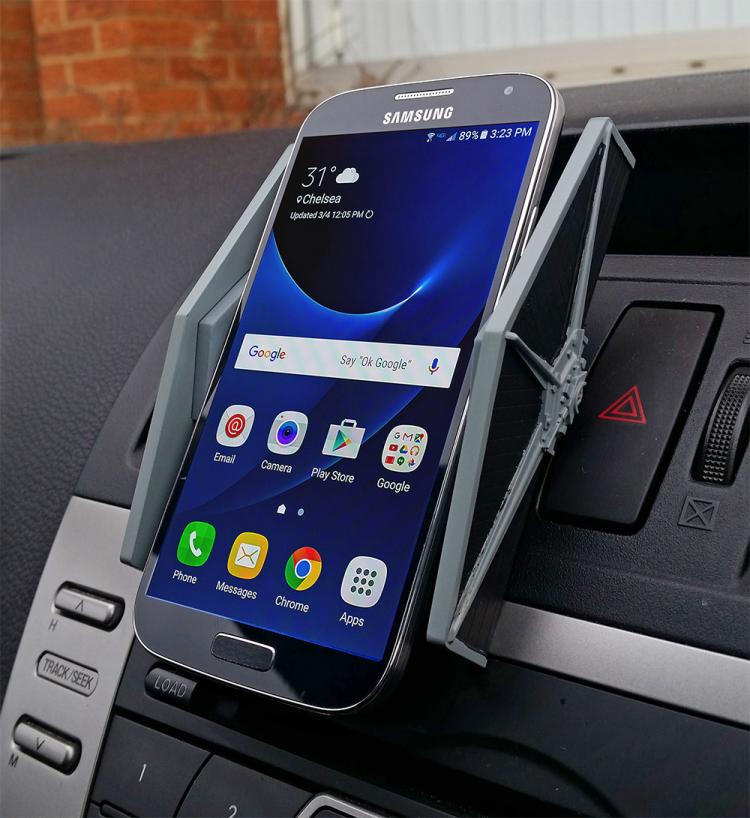 Star Wars Tie Fighter Smart Phone Car Mount - Tie fighter phone holder for the car