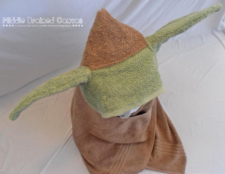 Star Wars Yoda Hoodie Bath Towel