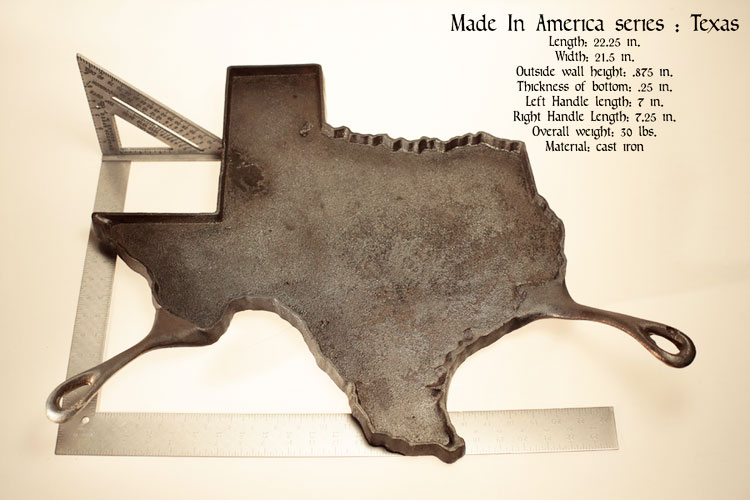 State Shaped Skillet Pans - Texas