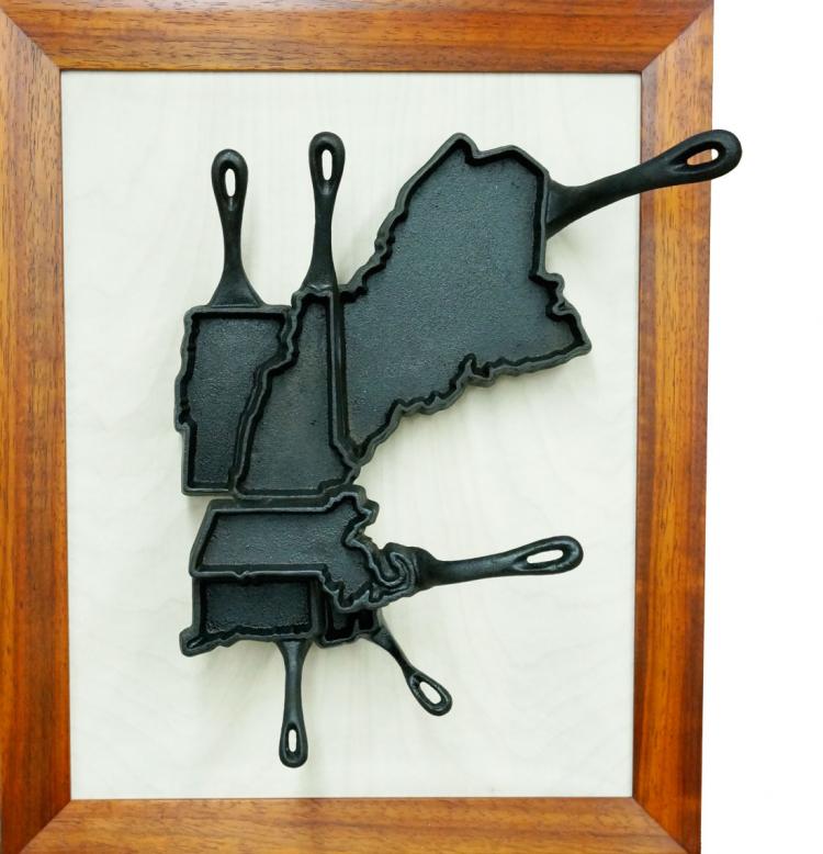 State Shaped Skillet Pans - New England