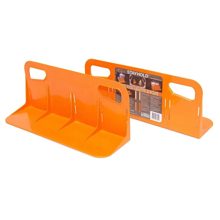 Stayhold cargo hold trunk organizer, prevents stuff from rolling around in back of SUVS and in trunks