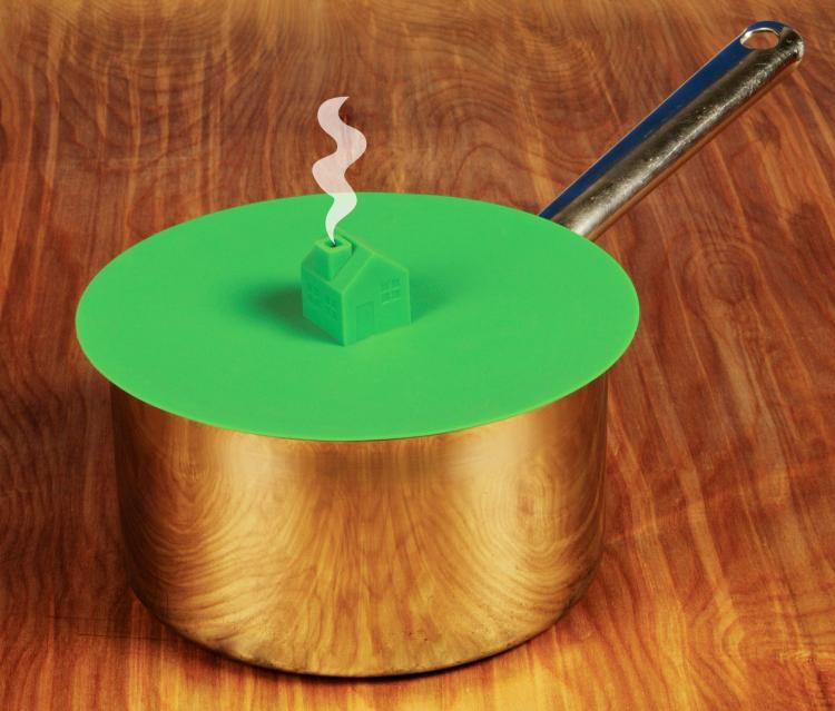 House Fire Pot Cover Steamer