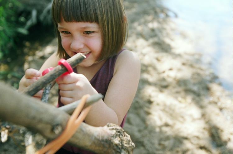 Stick-Lets Rubber Connectors To Make Forts From Sticks