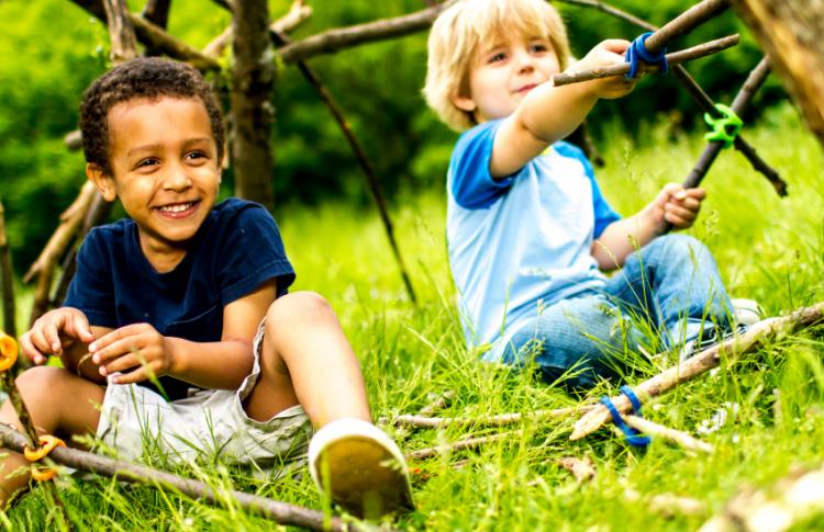 Stick-Lets Rubber Connectors To Make Forts From Sticks