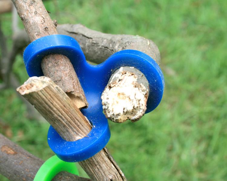 Stick-Lets Rubber Connectors To Make Forts From Sticks