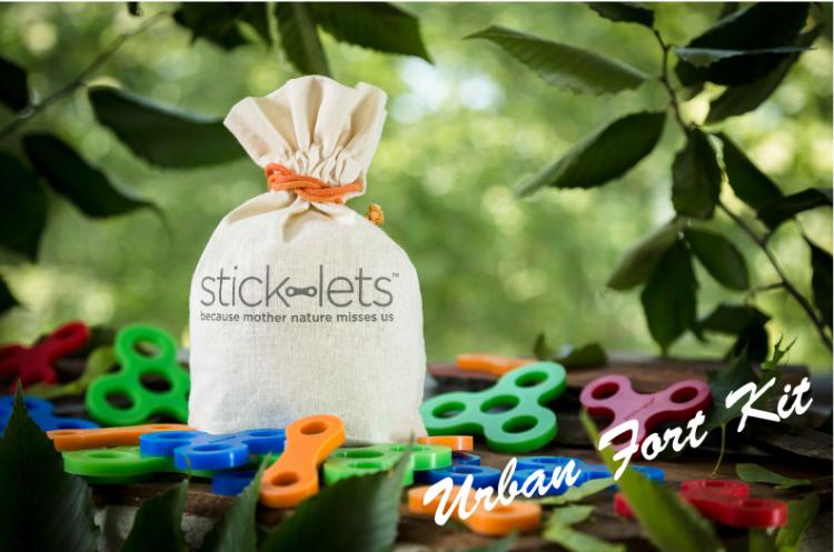 Stick-Lets Rubber Connectors To Make Forts From Sticks