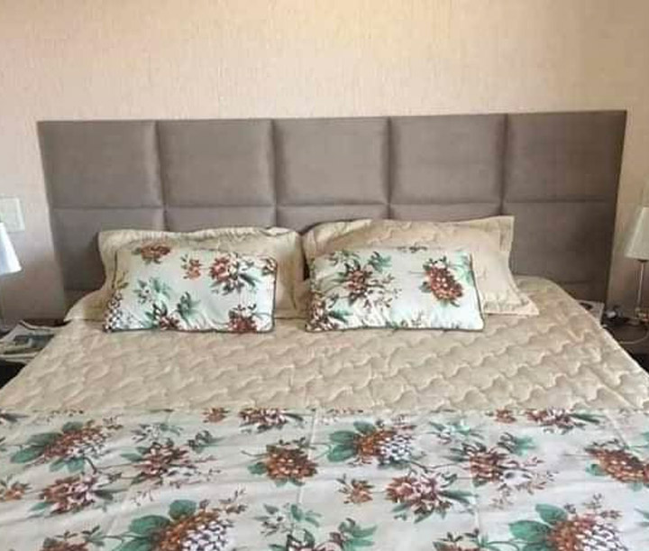 Stick-on Hexagon Bed Backing Padded Wall Panels
