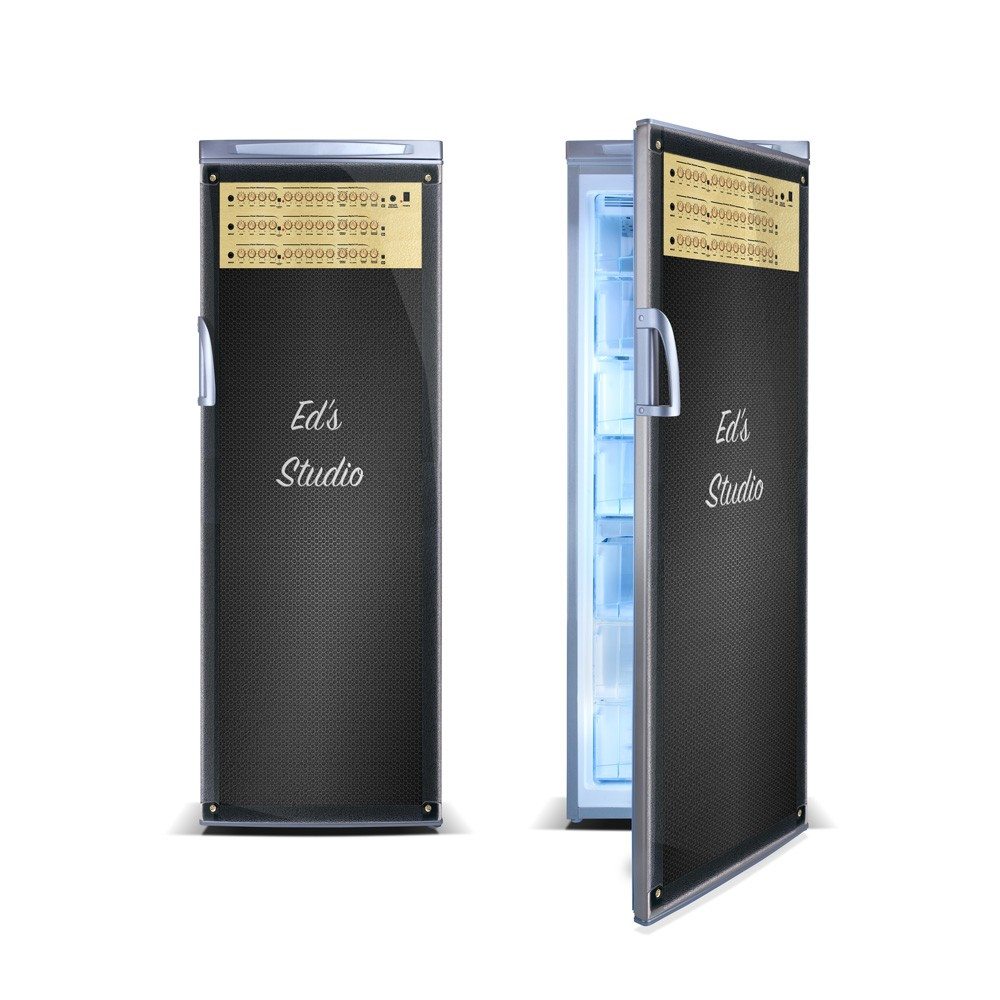 guitar amplifier refrigerator decal sticker