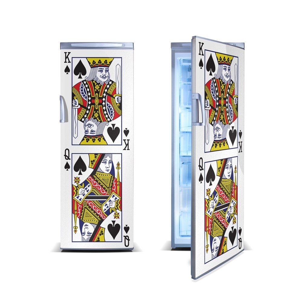 playing cards funny door decal - poker door sticker