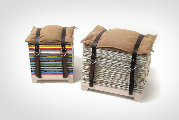 Hockenheimer Magazine Stool
