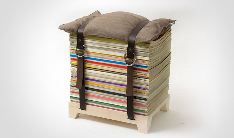 Hockenheimer Magazine Stool