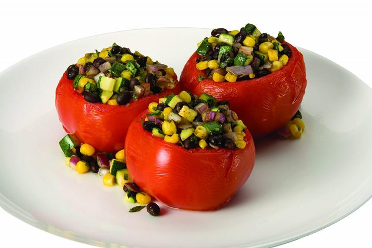 Chicago Metallic Stuff It Up Pan - Stuffed Peppers oven pan prevents peppers from tipping over