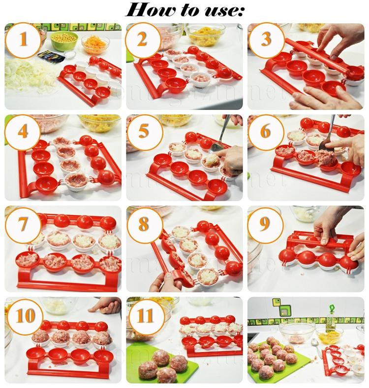 Stuffed Meatballs Maker - Mighty Meatballs Easy Meatball Maker