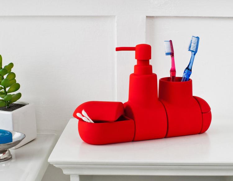 Submarine Toothbrush Holder and Bathroom Organizer
