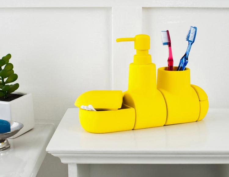 Submarine Toothbrush Holder and Bathroom Organizer