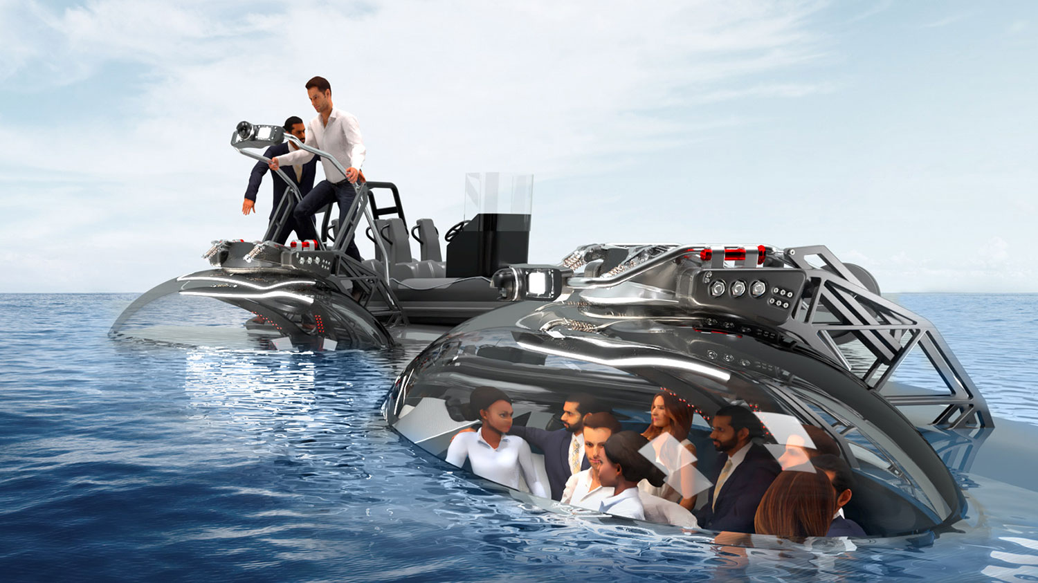 Submersible Underwater Viewing Theater Submarine Triton 660 AVA
