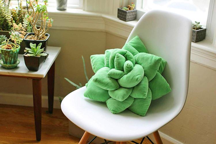 Succulent Cactus Decor Pillow