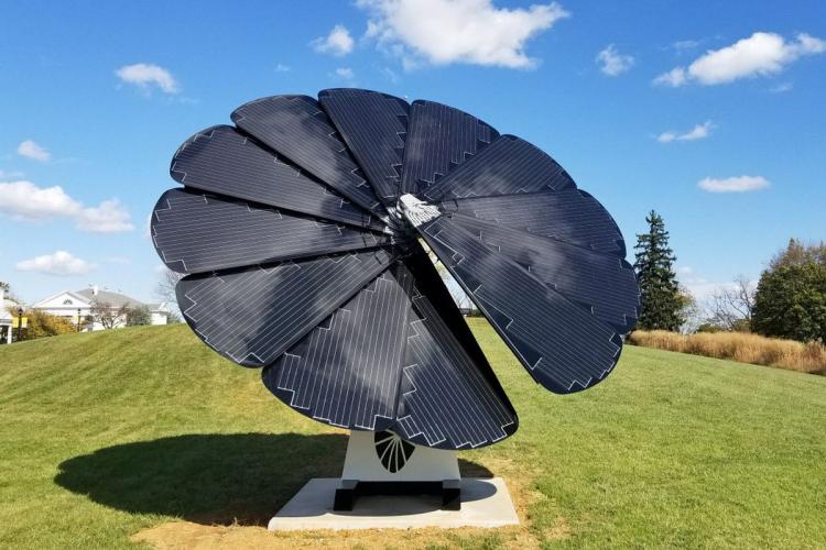 Sun-Tracking Smart Flower Shaped Solar Power Solution - Solar Tree