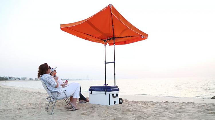 SunDen Smart Cooler and Smart Rig - Umbrella Cooler System