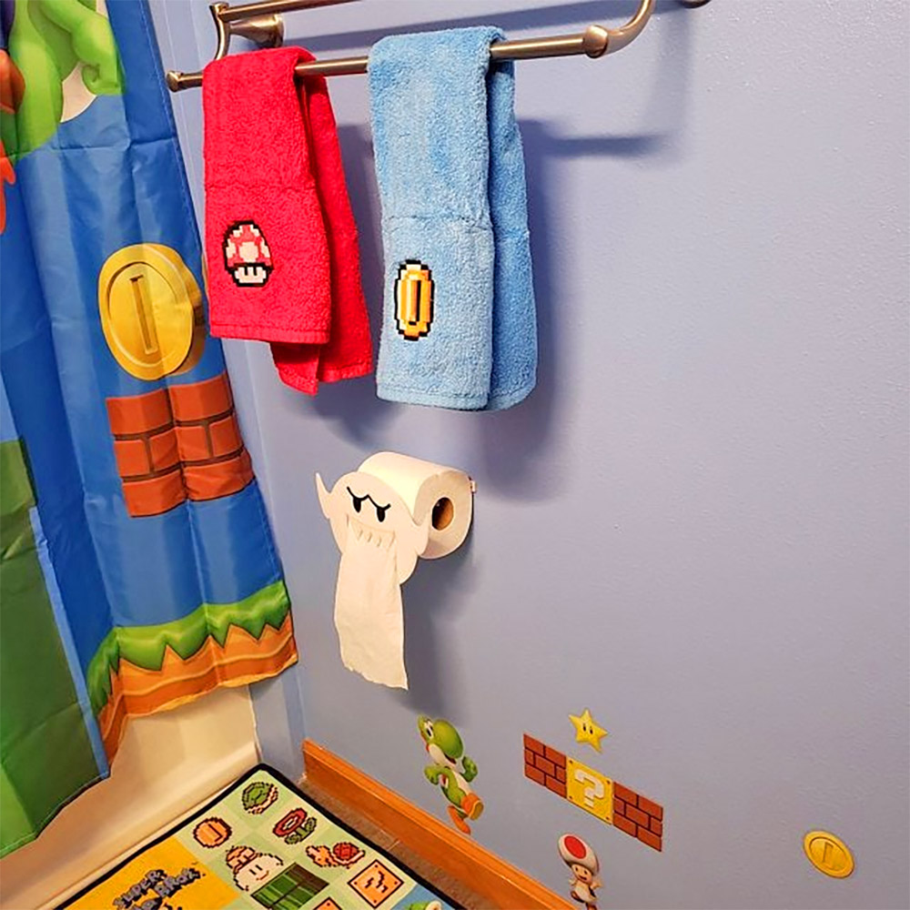 Super Mario Boo Ghost Toilet Paper Holder