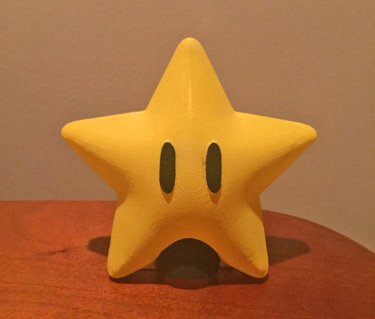 Super Mario Bros. Power Star Christmas Tree Topper - Mario Star Tree Topper