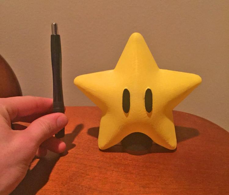 Super Mario Bros. Power Star Christmas Tree Topper - Mario Star Tree Topper
