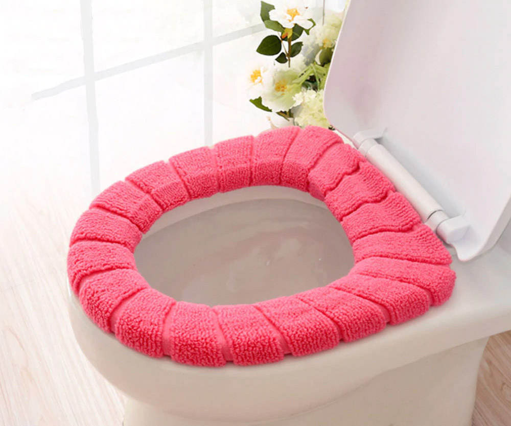 Super Soft Padded Toilet Seat Cover - Fabric warm toilet seat cover