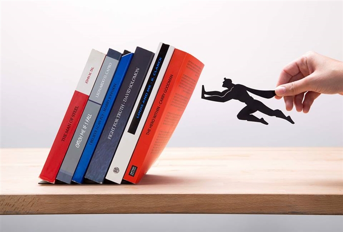 Super Shelf Superman Floating Book Shelf - Superman Book Holder