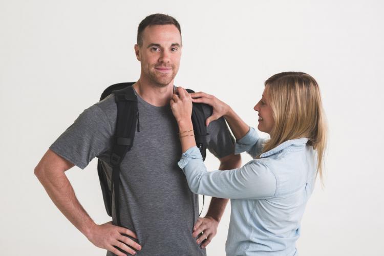 SuperStraps Straps attach to backpack straps relieve backpack strain - back/neck backpack relief