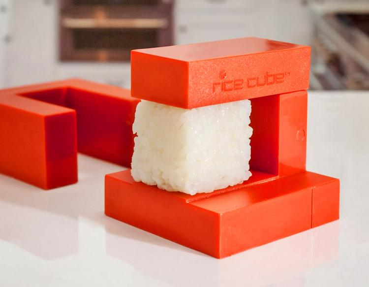 Sushi Rice Cube Maker - Cube shaped rice maker for sushi rolls